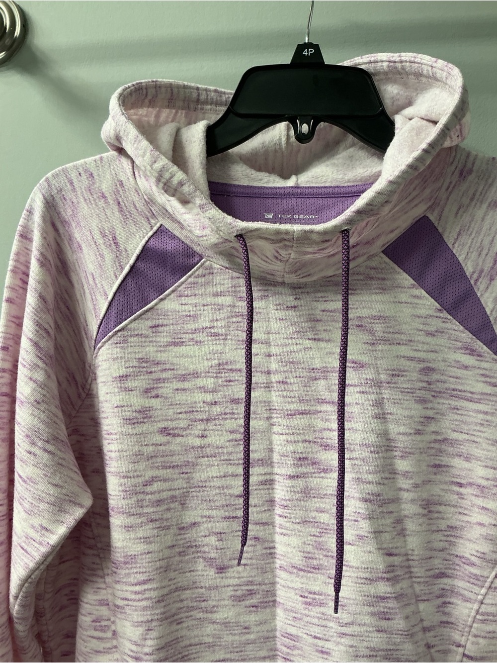 Tek Gear Purple Twist Space Dye Pullover Hoodie